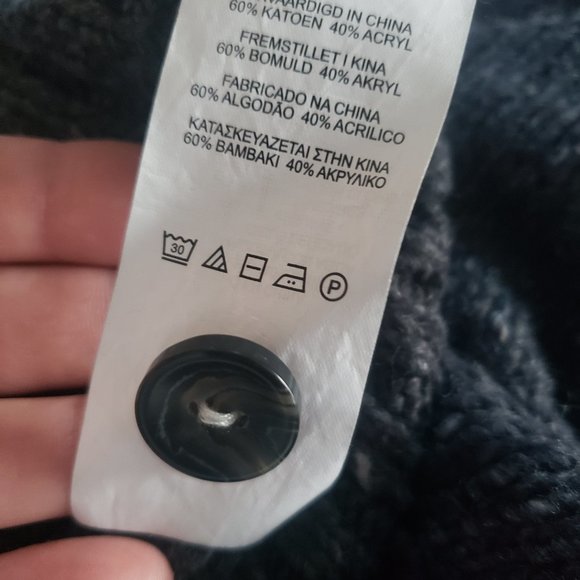 Original Penguin Cardigan Sweater - Med - Picture 6 of 6